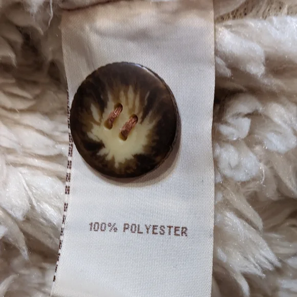 Tsunami Faux Shearling/Suede Button Up Teddy Jacket - Picture 4 of 6